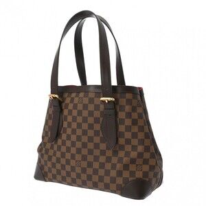 Louis Vuitton Brown Canvas Hampstead Handbag Damier